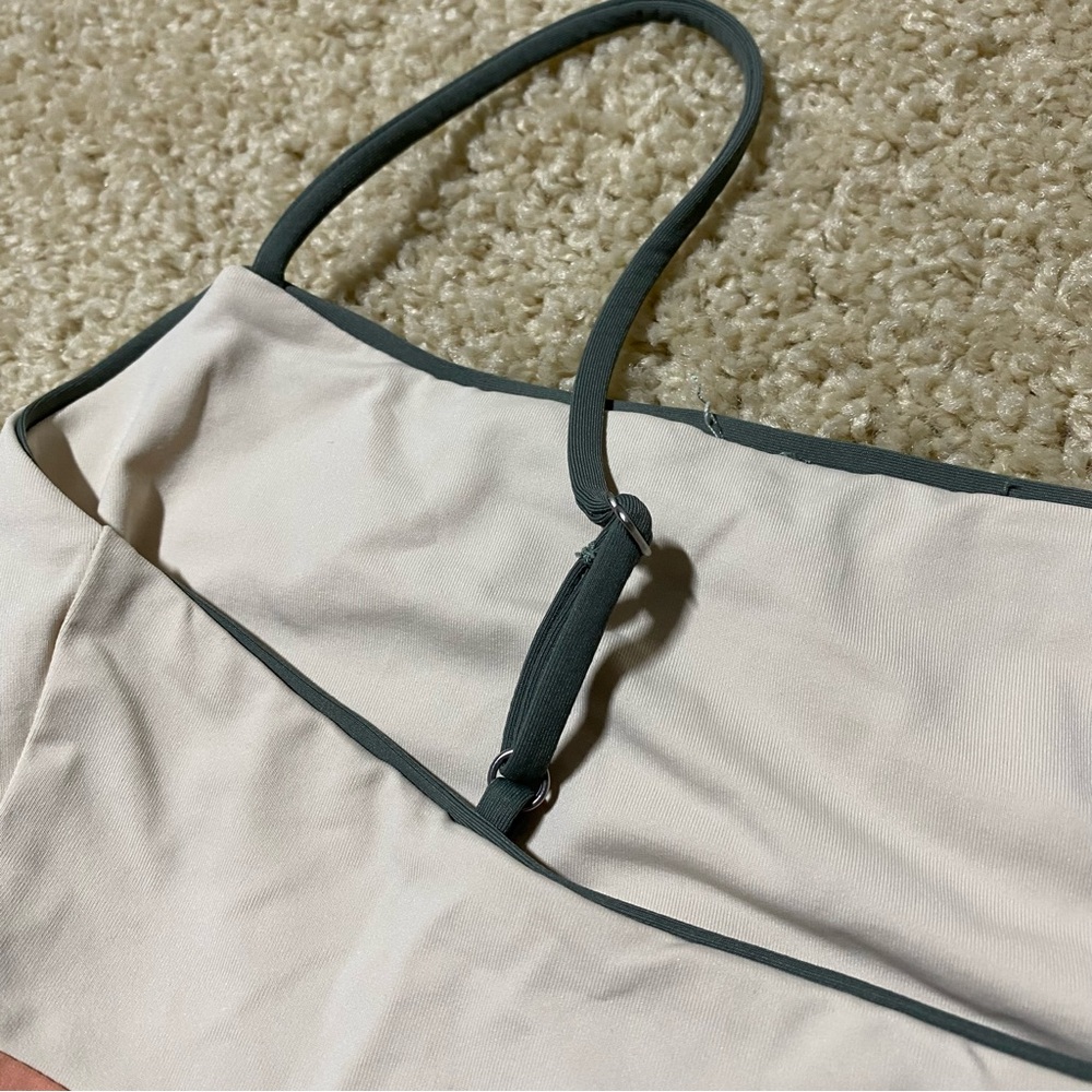 Tavik Scarlett Moderate Colorblock One Piece Swimsuit Neutral Vacation Small S - Picture 5 of 6